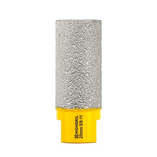 HIGHDRIL Diamond Milling Bit for Enlarging and Shaping Hole,Diameter 25MM (1") Dry Drilling Core Bit for Porcelain,Hard Ceramic,Granite and Marble - Image 1