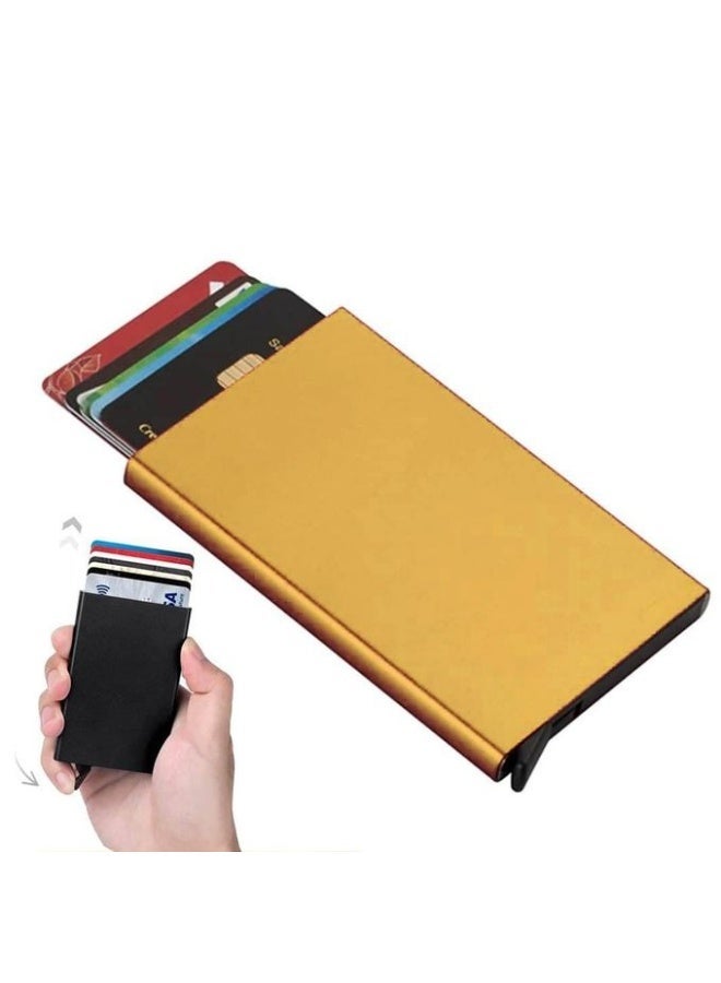 زوبا حافظة كروت معدنية نحيفة – محفظة بطاقات RFID من الألومنيوم للرجال والنساء - Image 1