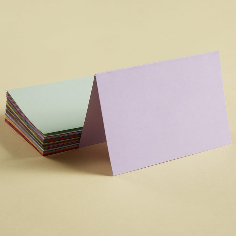 Toperd 50 Pack Blank Cards Folded Cardstock Thank You Blank Greeting Cards for Invitations, Wedding, Greeting Cards, All Occasion DIY (Multicolor, 4x6) - Image 3