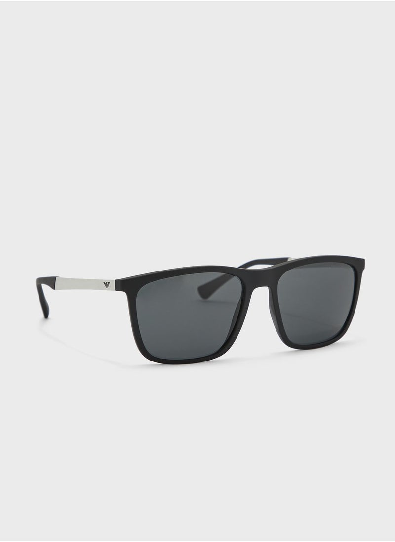 EMPORIO ARMANI 0Ea4150 Wayfarer Sunglasses  - Image 1