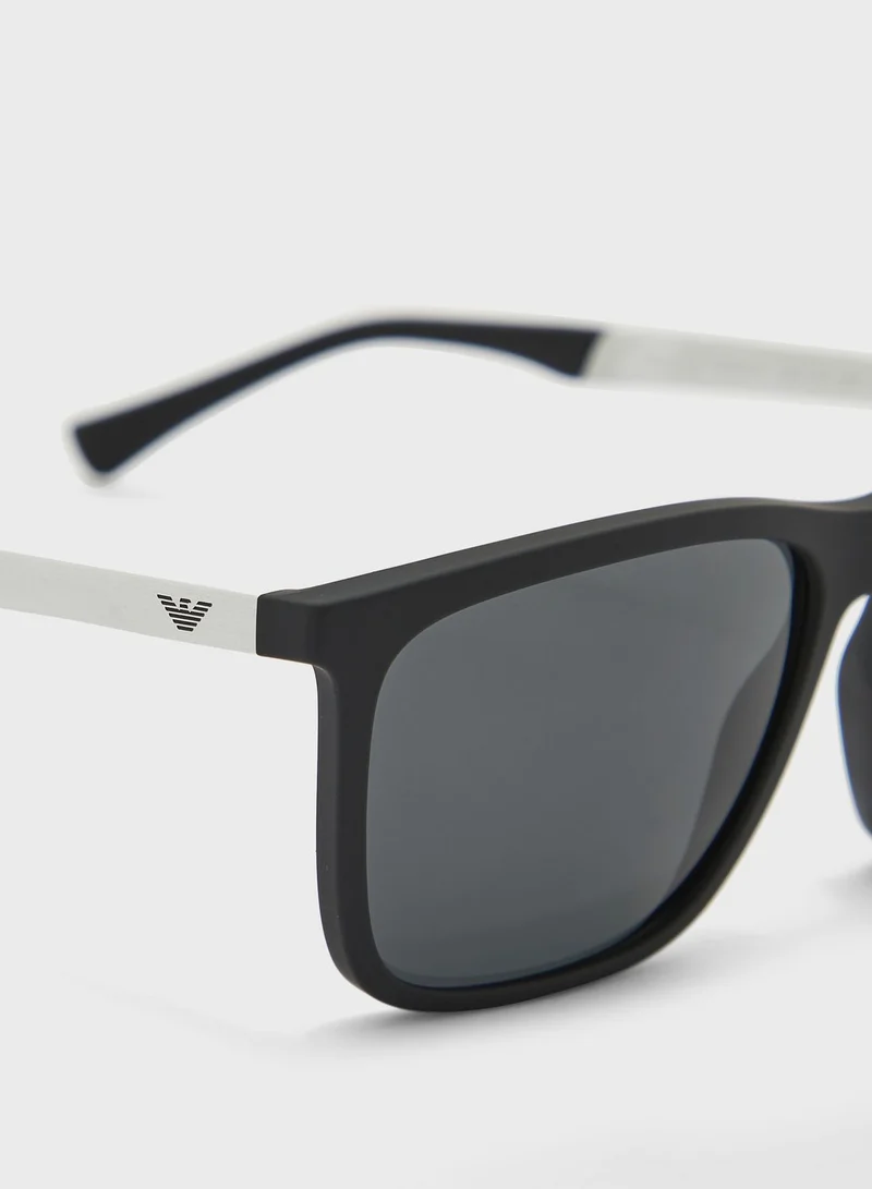 EMPORIO ARMANI 0Ea4150 Wayfarer Sunglasses