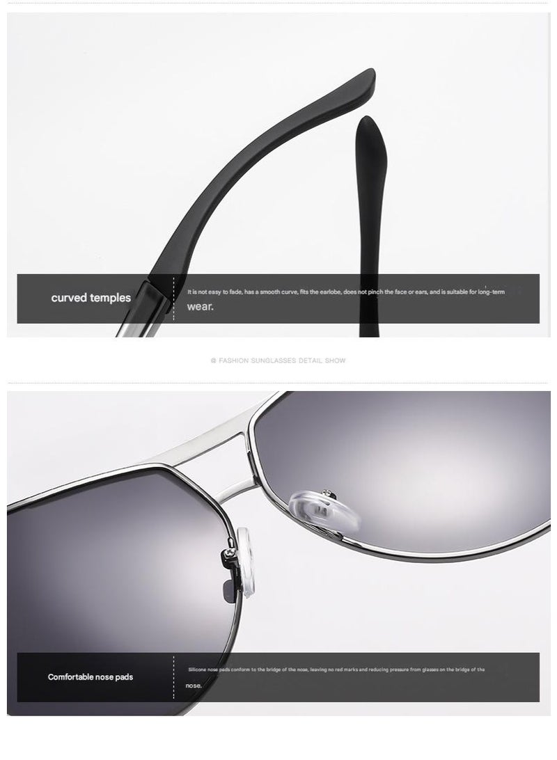HDCRAFTER Full Rim Aviator Sunglasses - Image 4