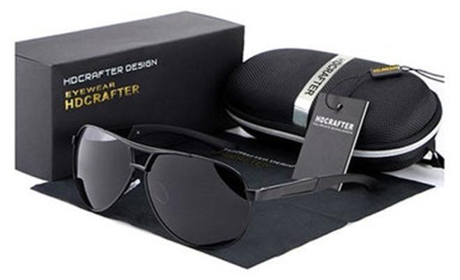 HDCRAFTER Full Rim Aviator Sunglasses - Image 1