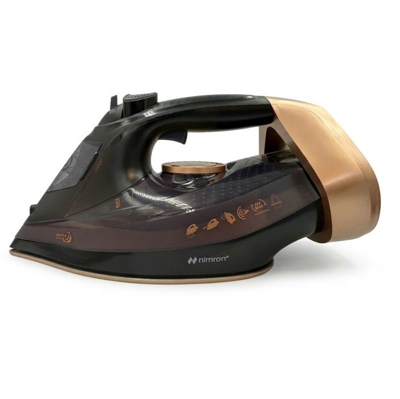 nimron Steam Iron 2200W, Powerful Fast Heating, Non-Stick Soleplate, Adjustable Temperature Control, Steam Burst & Spray Function, 360° Swivel Cord, Auto Shut-Off, Clothes Iron for Home Use - Image 1