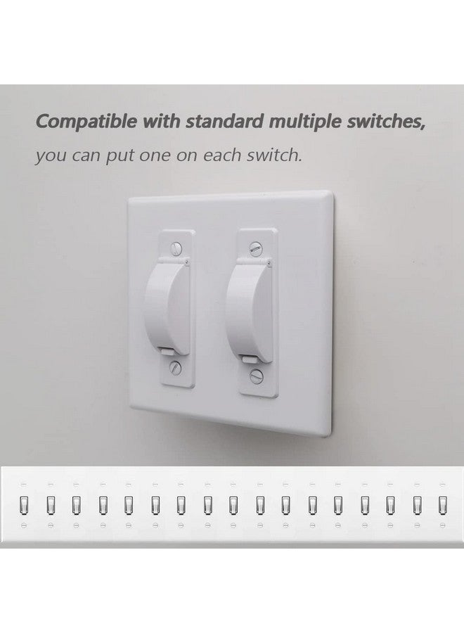 ILIVABLE Wall Switch Guard, ILIVABLE Childproof Light Switch Plate Covers Protects Your Circuits from being Accidentally Turned On or Off by Children and Adults (White, 2 Pack)  - Image 4