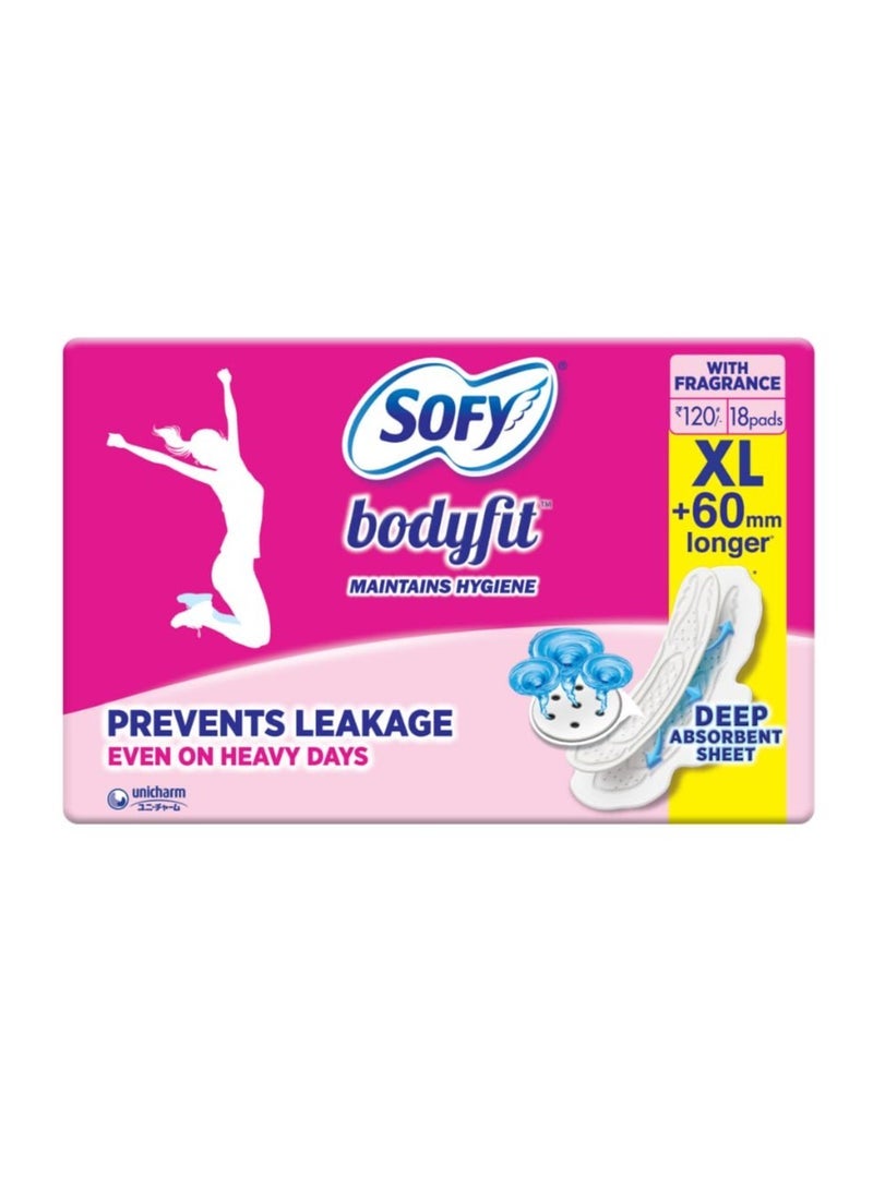 صوفي فوط صحية من صوفي بودي فيت - بطول XL + 60 مم ، عبوة من 18 قطعة - Image 1