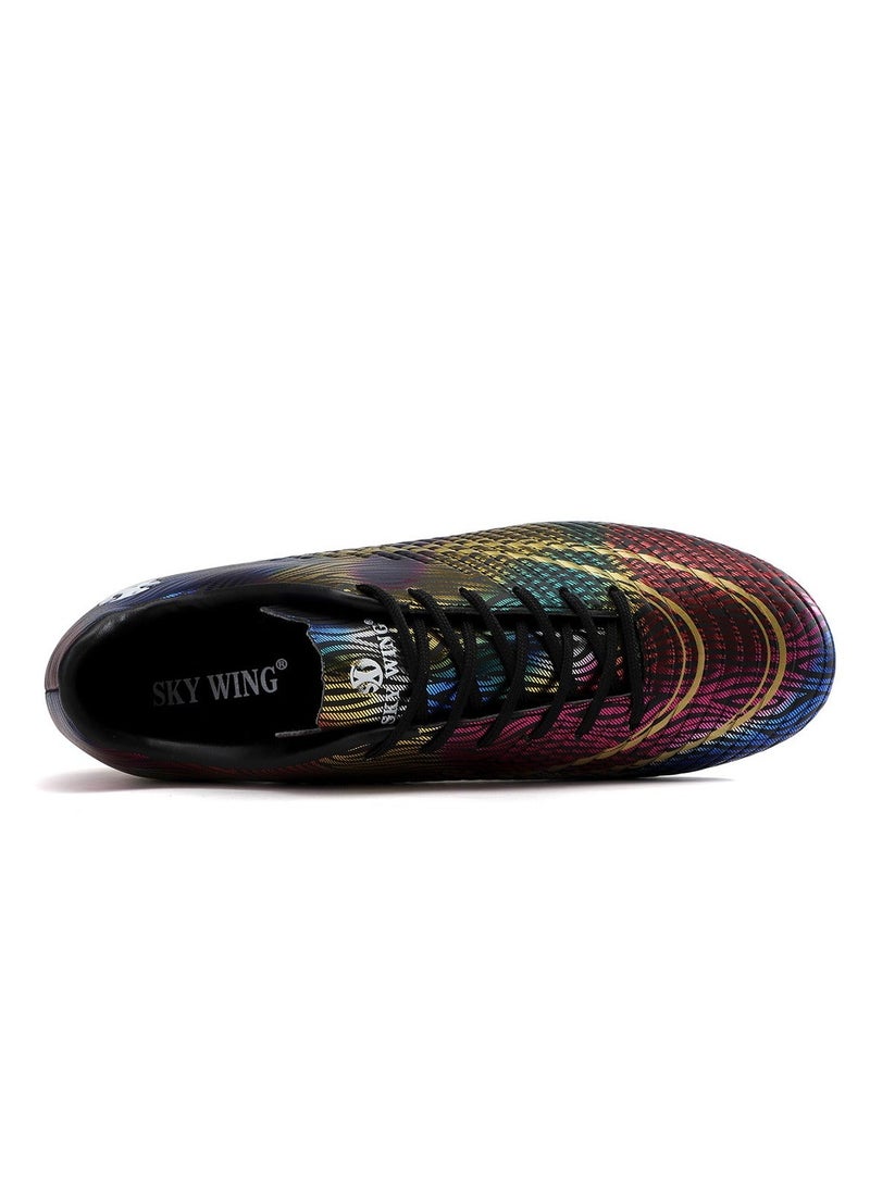 SKY WING Men's Soccer Shoes Cleats Professional Low-Top Breathable Athletic Football Spikes Boots Outdoor Indoor Sneakers - Image 4