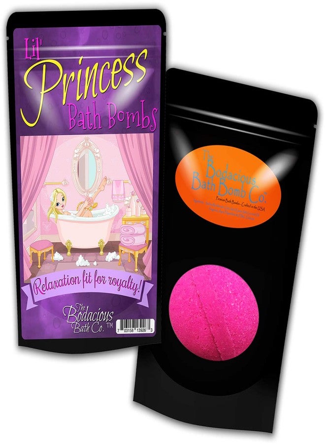 The Bodacious Bath Co. Lil Princess Bath Bombs - Pretty Pink Luxurious Home Spa for Girls, Stocking Stuffers for Young Ladies, XL Bath Fizzers, Handmade in The USA - Image 2