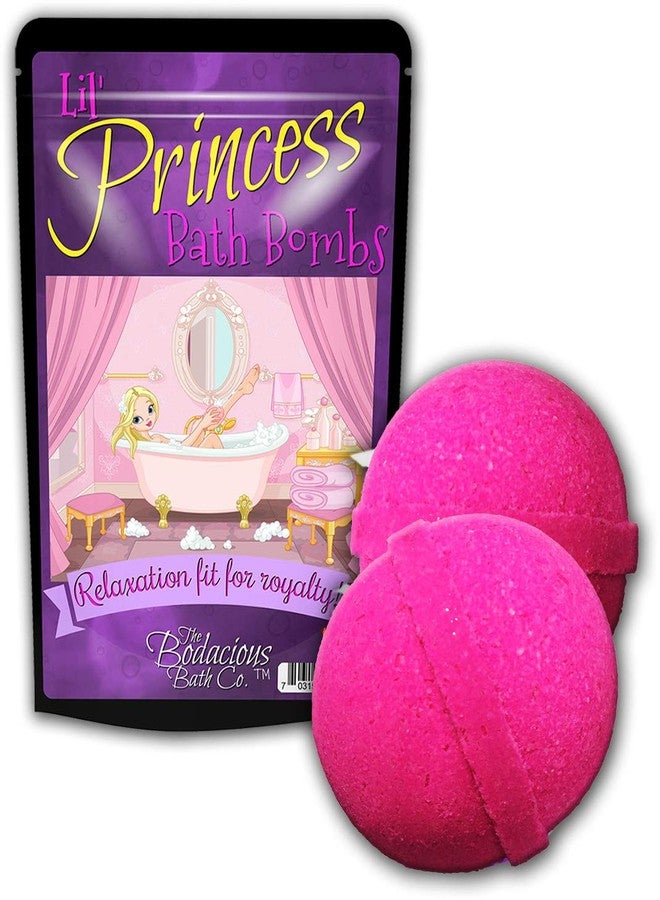 The Bodacious Bath Co. Lil Princess Bath Bombs - Pretty Pink Luxurious Home Spa for Girls, Stocking Stuffers for Young Ladies, XL Bath Fizzers, Handmade in The USA - Image 1