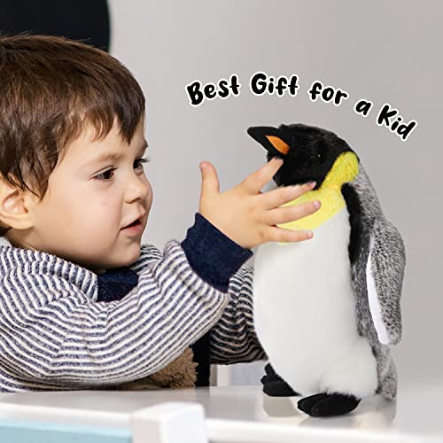 AULUDA Penguin Plush Toy, 10" Stuffed Animal Small Plushie Doll, Soft Fluffy Like Real Penguin Hugging Toy - Present for Every Age & Occasion - Image 3