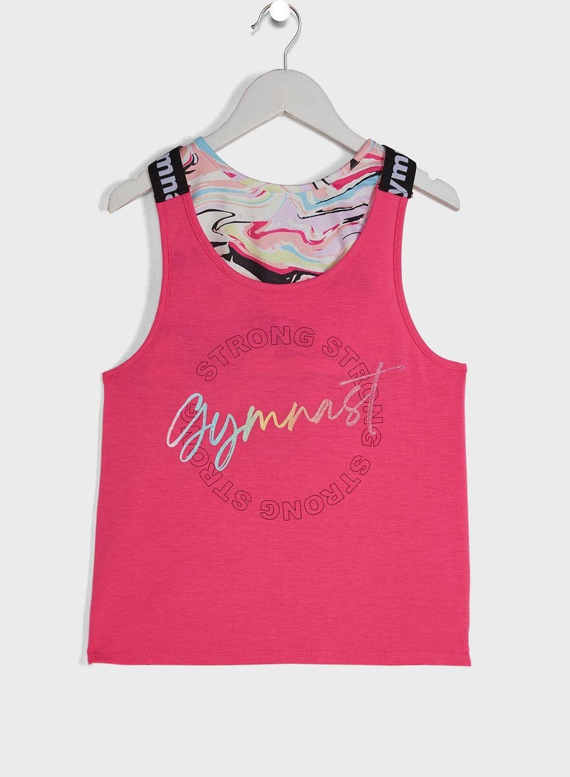 Justice Kids Printed Vest - Image 1
