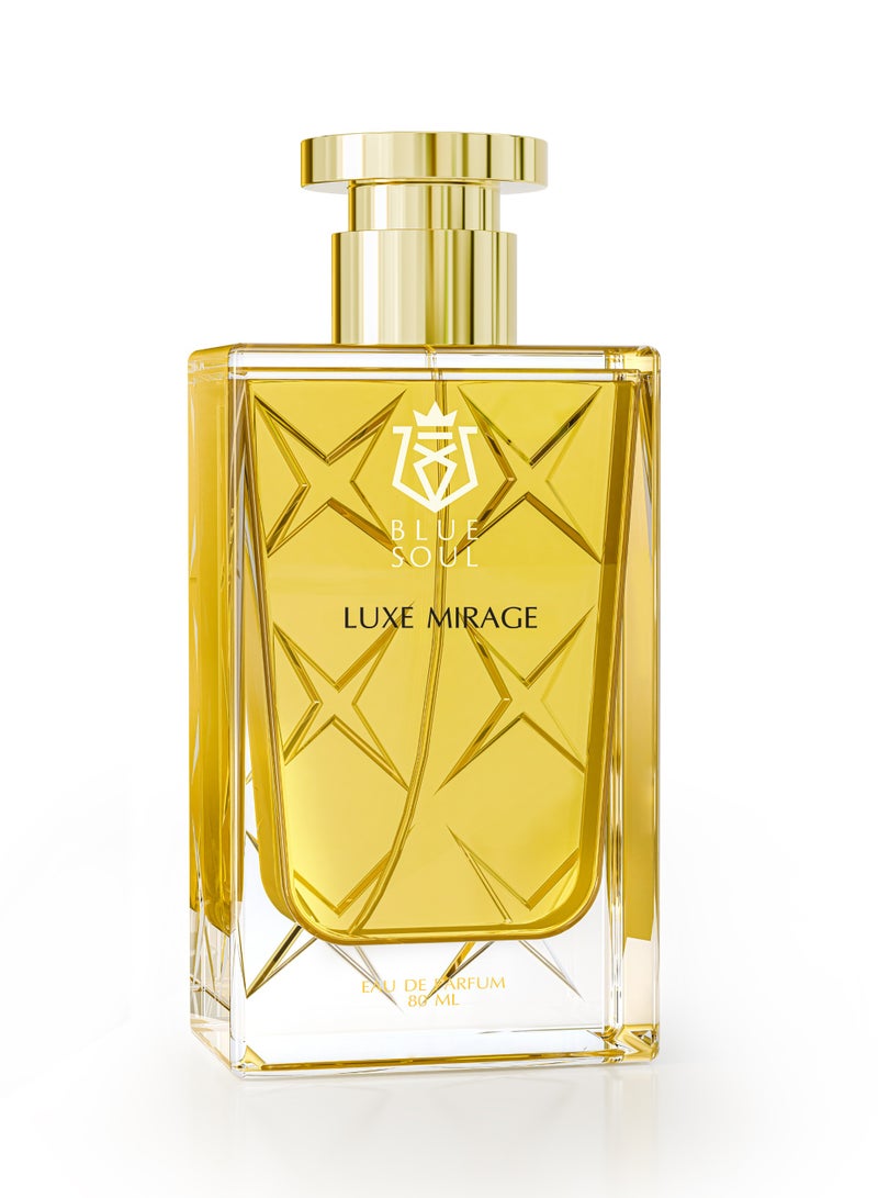 BLUE SOUL Luxe Mirage Premium Perfume for Women & Men | Floral Amber Eau de Parfum with Peach, Jasmine & Vanilla | Long-Lasting Luxury Fragrance for Every Occassions | Unisex (80ml) - Image 3