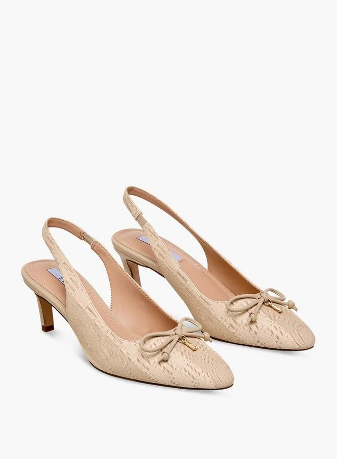 ELLE Women Kitten Heel Slingback Shoes