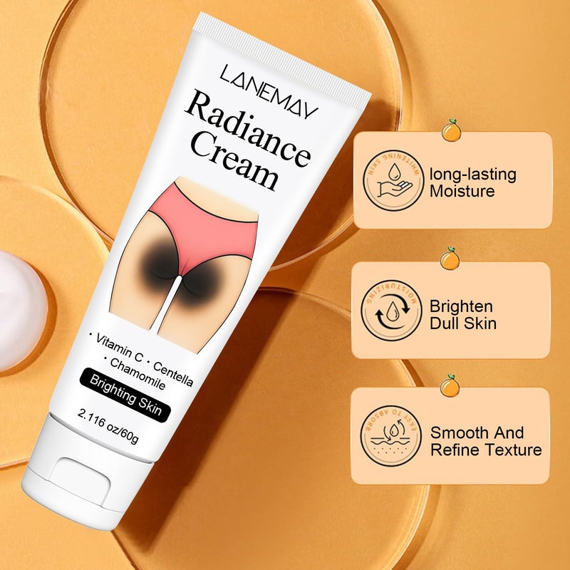 LANEMAY Underarm & Buttock Brightening Cream (Contains Vitamin C, Centella Asiatica, and Chamomile) 60g - Image 3