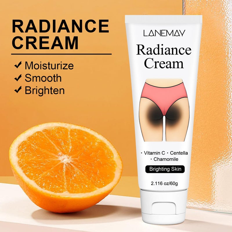 LANEMAY Underarm & Buttock Brightening Cream (Contains Vitamin C, Centella Asiatica, and Chamomile) 60g - Image 2