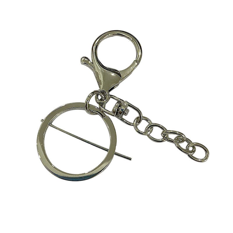 Zinc Alloy Keychain Hook Jewellery Customization: White K [Hanging Eight Characters +4 Chains]] 