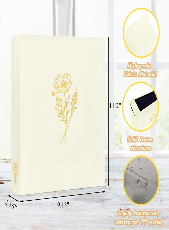 kuword 5x7 Photo Album 200 Photos 2 Pictures Per Page,100 Page Excellent Fabric Cover Picture Book for Photos,Photo Album 5x7 for Wedding Baby Family Pet Memories Beige - Image 2