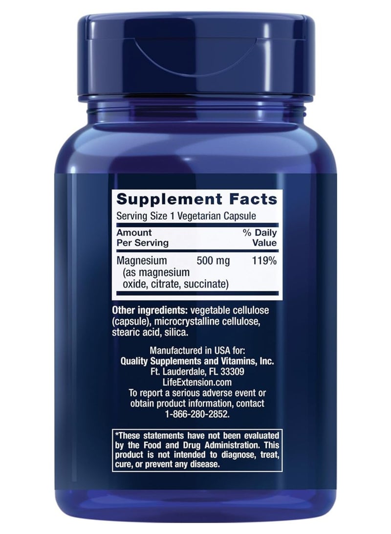 Life Extension Potassium with Extend - Release Magnesium for Heart, Bone, Brain & Muscle Support, Gluten-Free  – 100 Vegetarian Capsules - Image 2