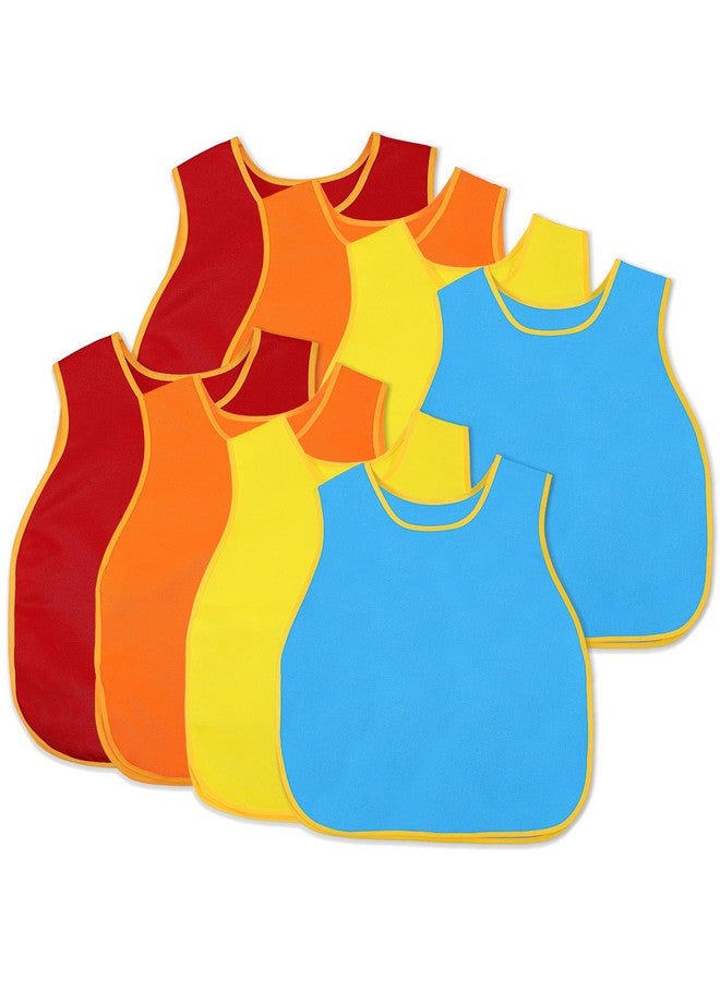 Extrapins Art Smock For Kids,8 Pack Waterproof Painting Aprons,Kids Art Aprons,Toddler Paint Smock,Sleeveless Children Art Smocks For Kids Paint Art Craft Activity Community Event,4 Colors - Image 1