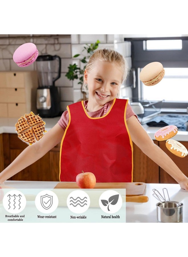 Extrapins Art Smock For Kids,8 Pack Waterproof Painting Aprons,Kids Art Aprons,Toddler Paint Smock,Sleeveless Children Art Smocks For Kids Paint Art Craft Activity Community Event,4 Colors - Image 5