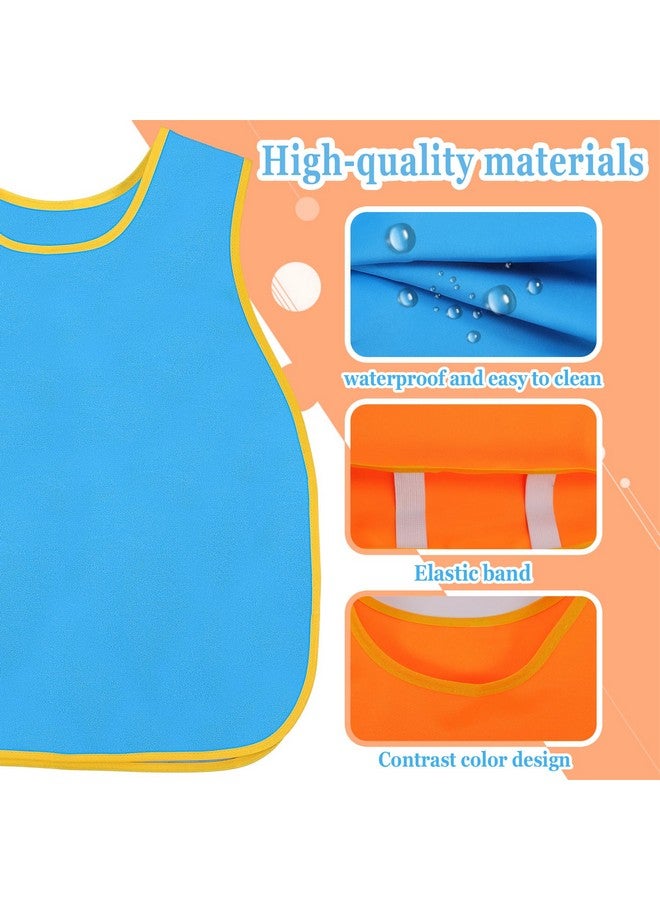 Extrapins Art Smock For Kids,8 Pack Waterproof Painting Aprons,Kids Art Aprons,Toddler Paint Smock,Sleeveless Children Art Smocks For Kids Paint Art Craft Activity Community Event,4 Colors - Image 3