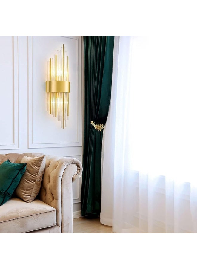 AFN Luxury Crystal Wall Light with Modern Vertical Rod Design, Decorative LED Wall Sconce for Living Room Bedroom Hallway Hotel | Wall Light, Modern Wall Light - Image 3