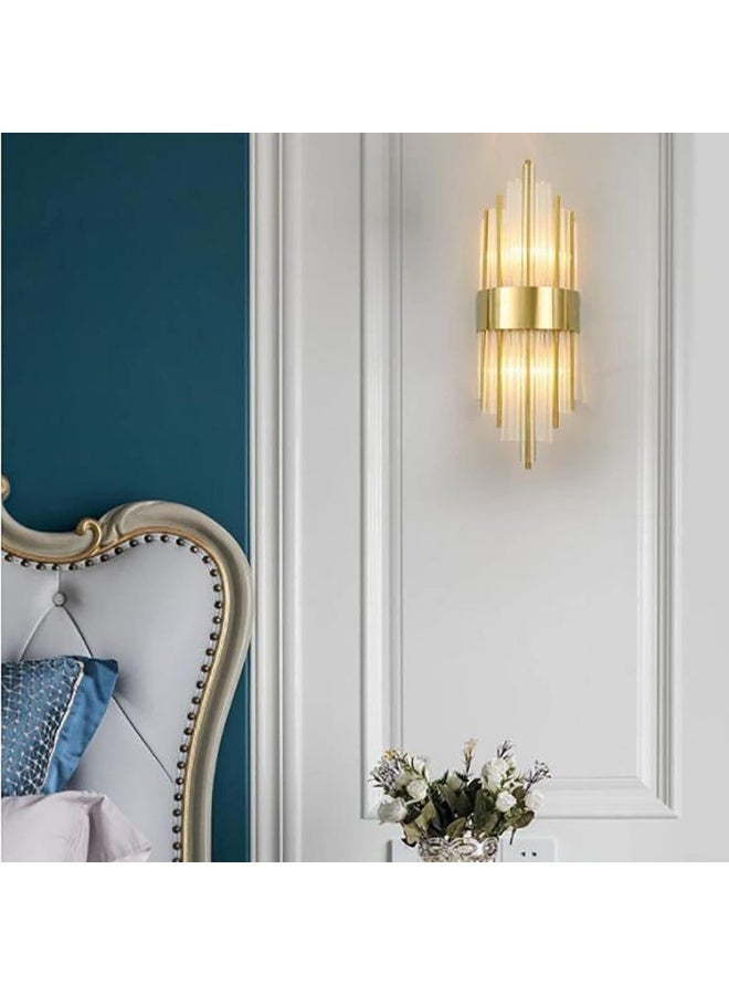 AFN Luxury Crystal Wall Light with Modern Vertical Rod Design, Decorative LED Wall Sconce for Living Room Bedroom Hallway Hotel | Wall Light, Modern Wall Light - Image 4