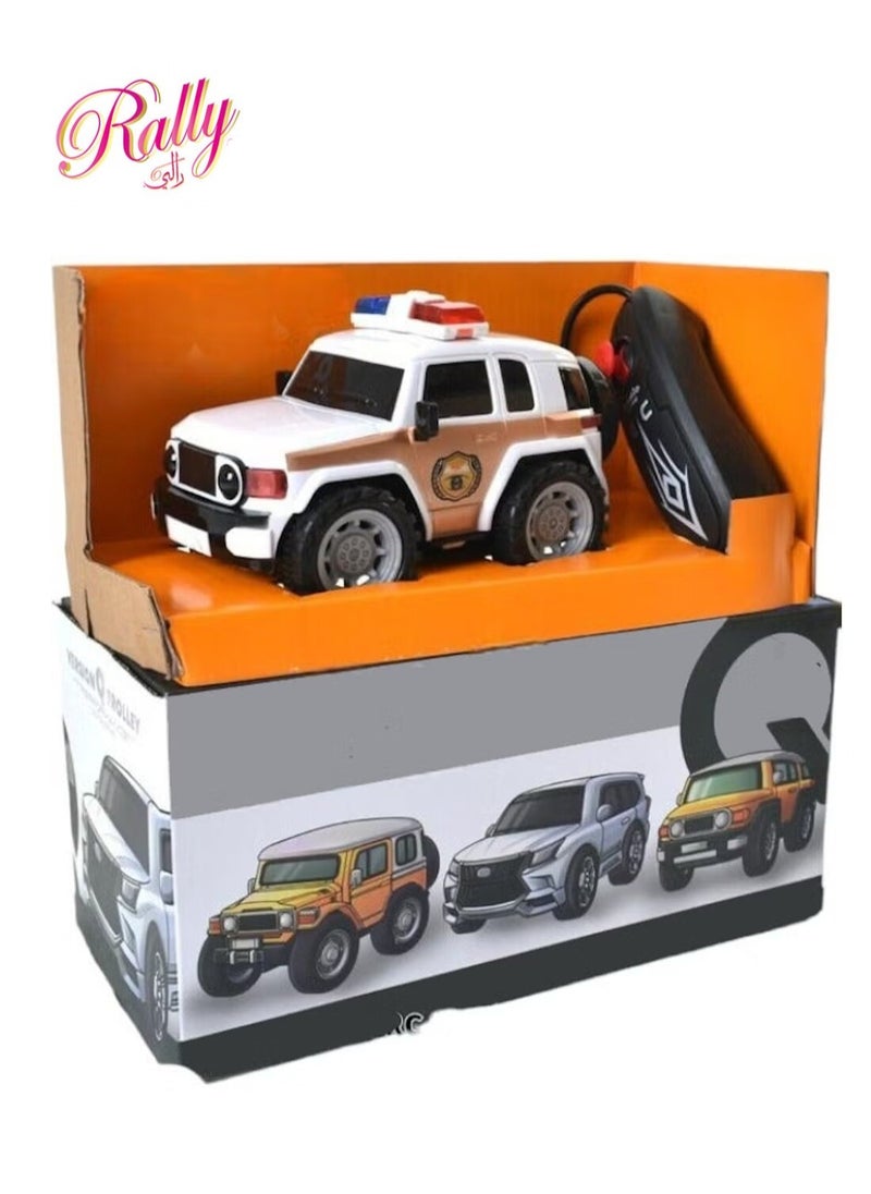 Rally RC Car Toy for Kids with Remote Control - Sound and Light, Multiple Shapes and Colors  - Image 1