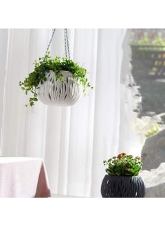 Generic Flowerpot Hanging Planter Hanging Pot Hanging Plant Pot Ceiling Hanging Pot Home Pot Plastic Pot Hanging Succulents Vase Plant Hanger  - Image 2