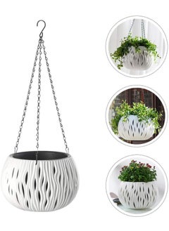 Generic Flowerpot Hanging Planter Hanging Pot Hanging Plant Pot Ceiling Hanging Pot Home Pot Plastic Pot Hanging Succulents Vase Plant Hanger  - Image 5