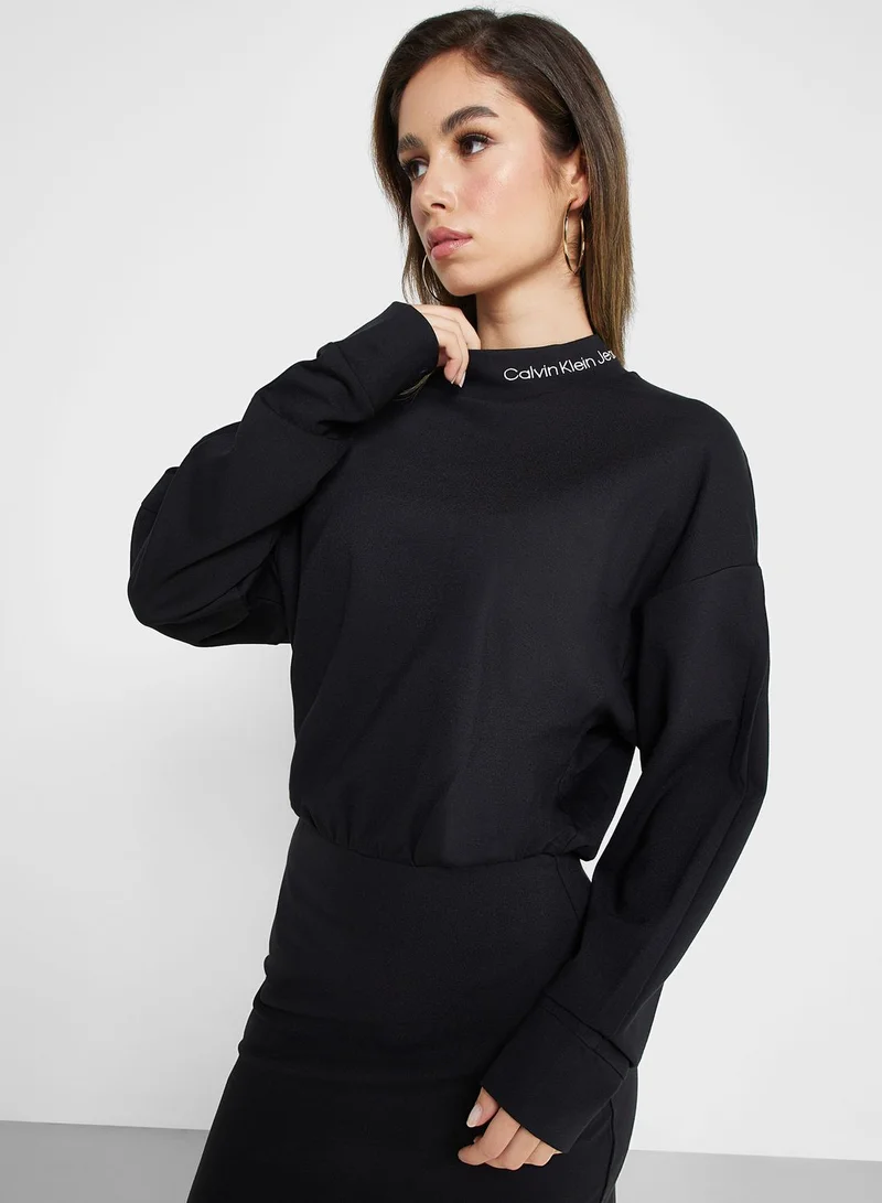 Calvin Klein Jeans Logo Knitted Dress