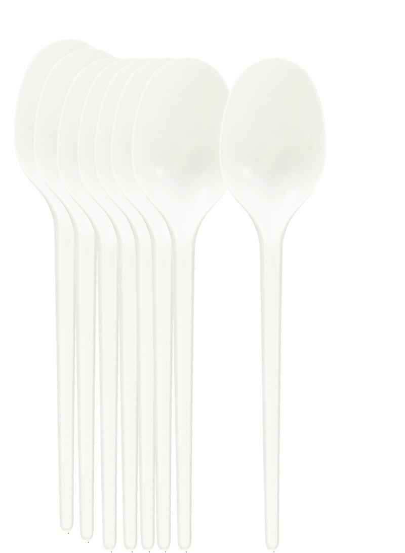 Ideal Pack White Plastic Tea Spoons – 50 Pieces | Disposable Lightweight Cutlery for Parties, Events, Office, and Everyday Use | hygienic, and mess-free serving - Image 3