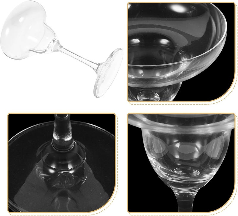 Glass Margarita Cocktail Goblet, Crystal Wine Glass with Stem for Party, Home Bar, Romantic Dining - Image 3