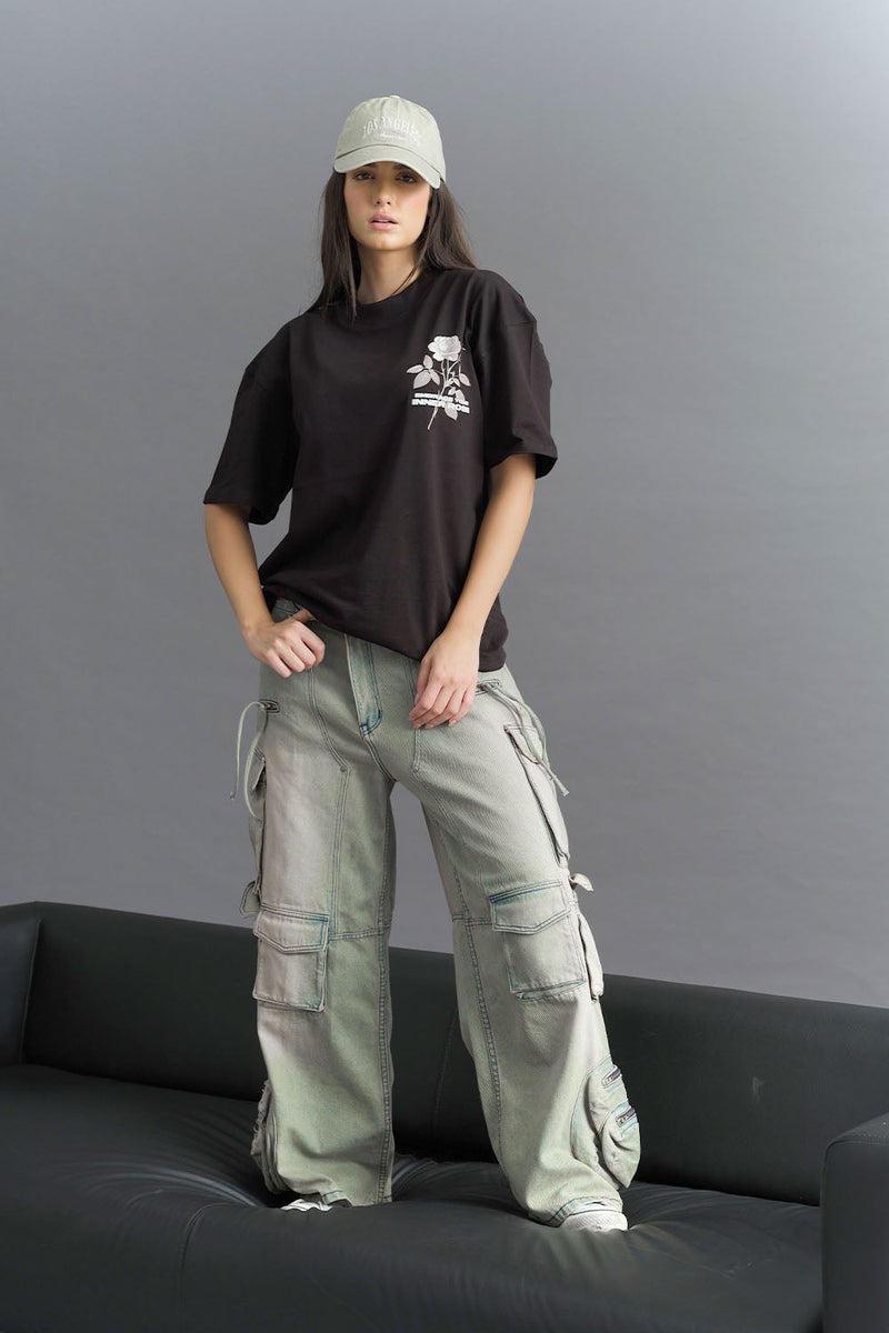 Bonkers Corner Embrace Your Inner Rose Premium Oversized T-shirt for Women's - Image 3