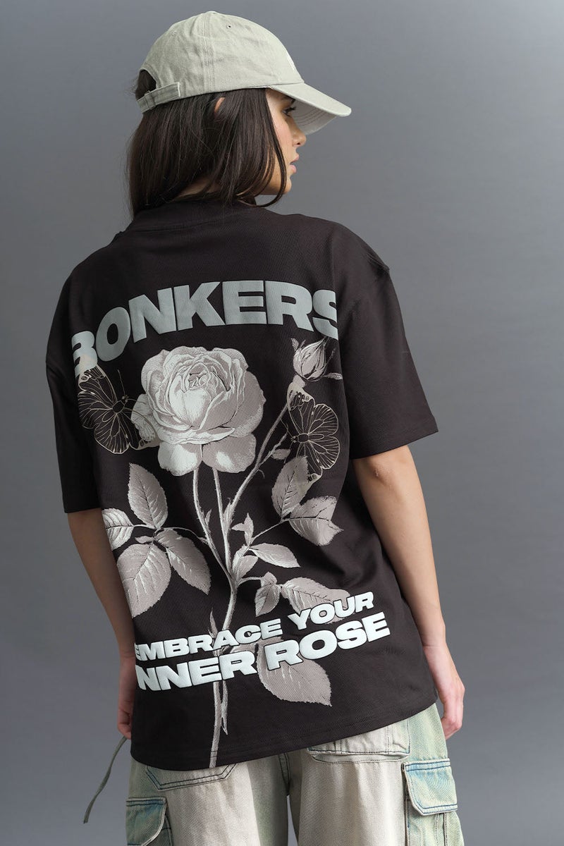 Bonkers Corner Embrace Your Inner Rose Premium Oversized T-shirt for Women's - Image 1