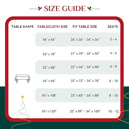 Softalker Christmas Checkered Tablecloth Rectangle - Red Buffalo Plaid Linen Cotton Gingham Xmas Table Cloths, Winter Farmhouse Table Decorations for Dining/Parties/Holiday, 54 x 80 Inch - Image 5