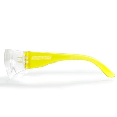 JORESTECH Eyewear Protective Safety Glasses, Polycarbonate Impact Resistant Lens Pack of 12 (Clear, Yellow) - Image 5