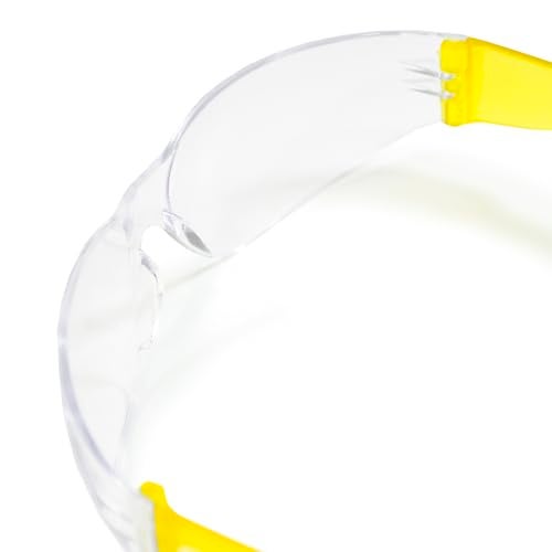 JORESTECH Eyewear Protective Safety Glasses, Polycarbonate Impact Resistant Lens Pack of 12 (Clear, Yellow) - Image 4