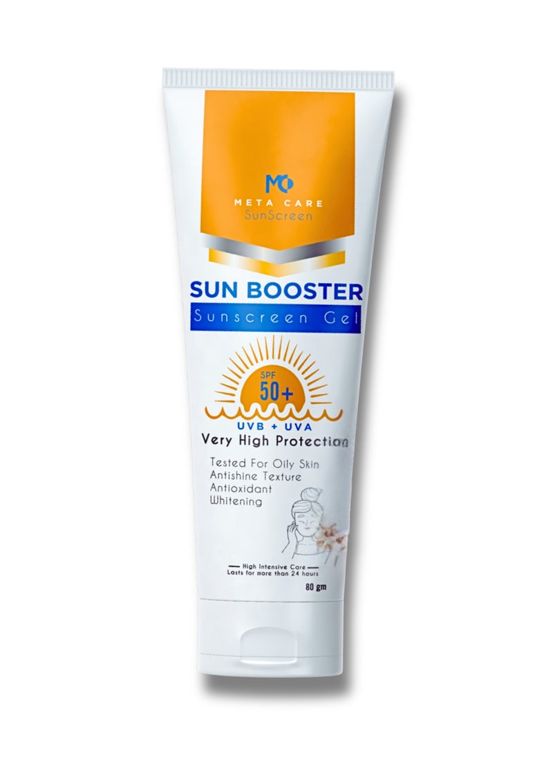 Meta Care - Sun Booster Sunscreen Extra Light Spf50+ Gel 80 gram - Image 1