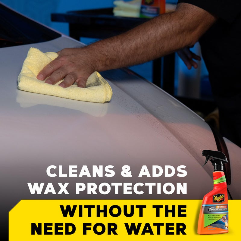 Meguiar's Hybrid Ceramic Waterless Wash & Wax - Waterless Car Wash Spray with Ceramic Chemistry for a Slick, Protective Barrier - No-Scratch Formula for Glossy Paint and Ceramic Coatings, 24 Oz - Image 2