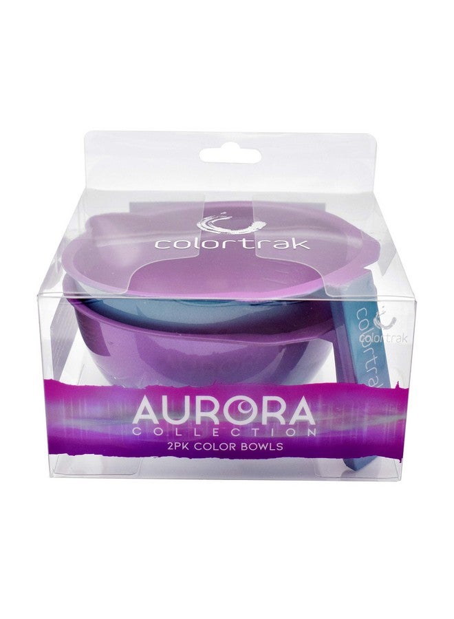 Colortrak Colortrak SC Aurora Bowls, Stackable Color Bowls With Non-Slip Rubber Bottom, Easy-Pour Spout Lip, Shimmer Gradient Design, Color Grid With Milliliter Measurements, 2 Bowls - Image 3