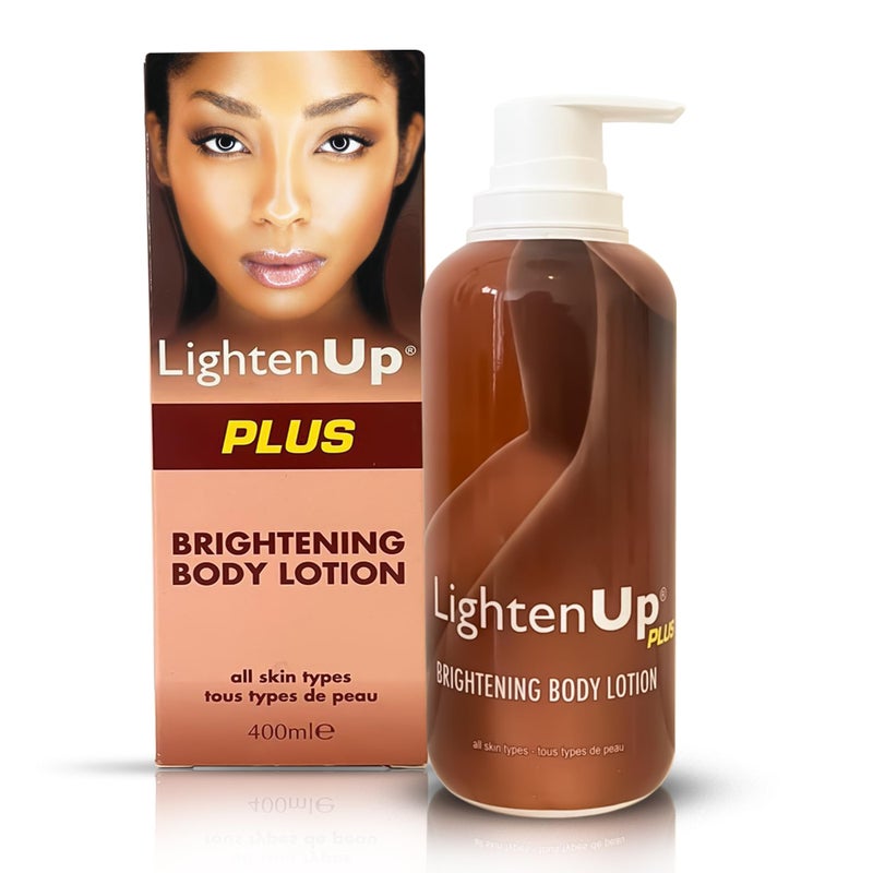 OMIC LIGHTEN-UP لوسيون تفتيح البشرة OMIC - 13.5 أونصة سائلة / 400 مل - لوسيون مرطب ومغذي للجسم، الركب، المرفقين، اليدين، الإبطين، مع زيت الخروع الجامايكي وزبدة الشيا - Image 1