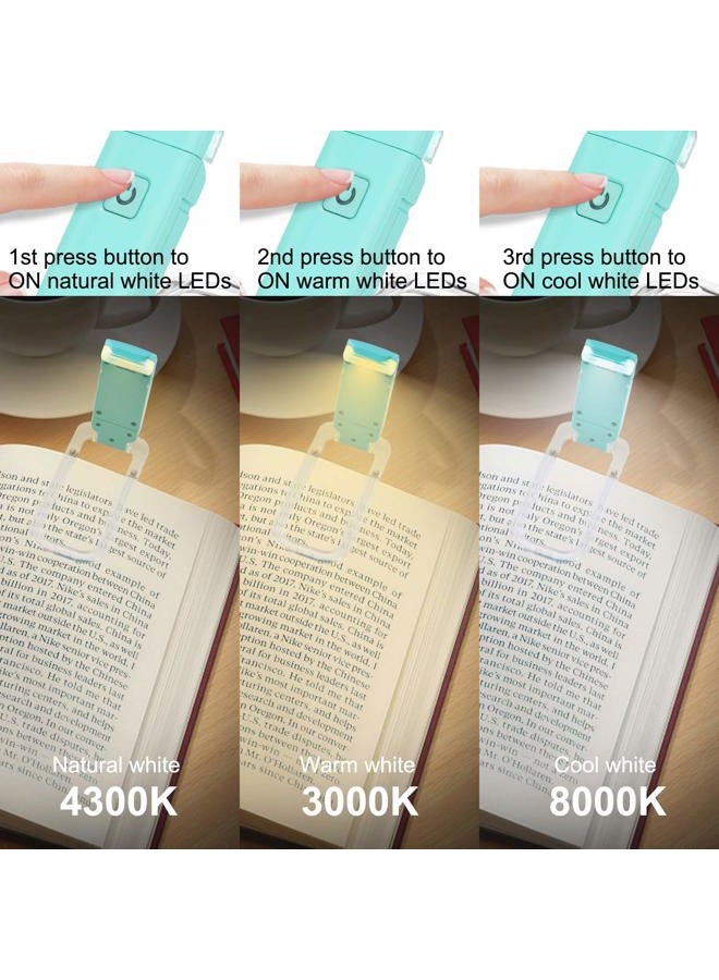 HONWELL Rechargeable Book Light, Clip On LED Reading Lights for Kids Reading in Bed, 3 Brightness Levels Dimmable Bookmark Light for Eye-Protection, Portable Reading Lamp for Bookworms, Travel(Orange) - Image 4