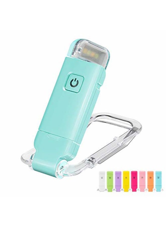 HONWELL Rechargeable Book Light, Clip On LED Reading Lights for Kids Reading in Bed, 3 Brightness Levels Dimmable Bookmark Light for Eye-Protection, Portable Reading Lamp for Bookworms, Travel(Orange) - Image 1