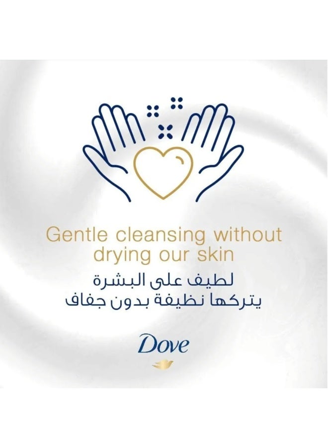 دوف غسول اليدين المغذي بعمق من دوف مصنوع من ¼ كريم مرطب للحصول على أيدي ناعمة وملساء 500 ml ٣ قطع - Image 5