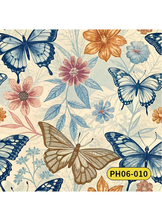 Bluejw Retro American Style Warm Fresh Plant Flower Wallpaper Ins Style Atmosphere Wallpaper Bedroom Self-adhesive Wallpap - Image 1
