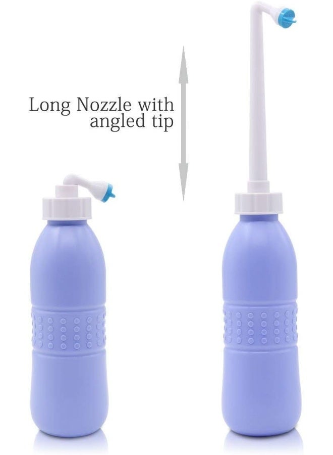 NewLifes_uae Portable Bidet Sprayer and Travel Bidet with Hand Held Bidet Bottle Personal Hygiene Care Toilet Bidet Shower/Bathroom Bidet Spray - 650ml(Blue)  - Image 2