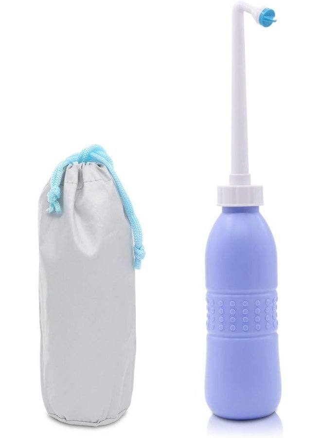NewLifes_uae Portable Bidet Sprayer and Travel Bidet with Hand Held Bidet Bottle Personal Hygiene Care Toilet Bidet Shower/Bathroom Bidet Spray - 650ml(Blue)  - Image 1