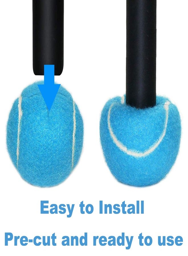 HiBallBall 6 Pack Precut Tennis Balls for Walkers, Heavy Duty Glide Balls for Walkers & Furniture Legs - Universal Floor Protectors, Long Lasting & Easy Installation (Brown) - Image 4