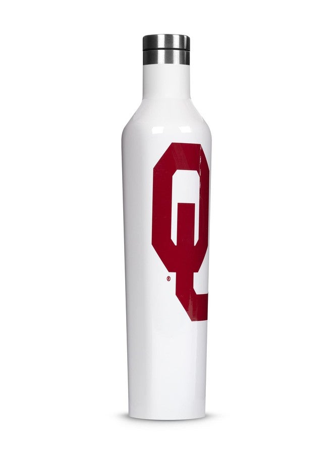 Corkcicle 16oz NCAA Triple Insulated Stainless Steel Canteen, University of Oklahoma Sooners, Big Logo - Image 1